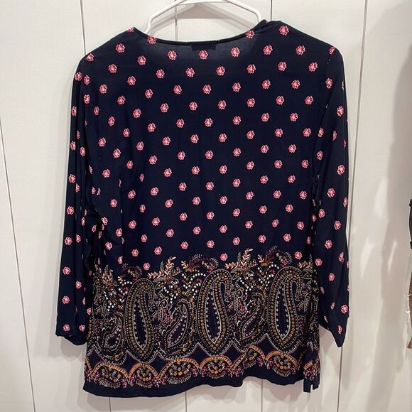 Talbots floral paisley top - Picture 2 of 3